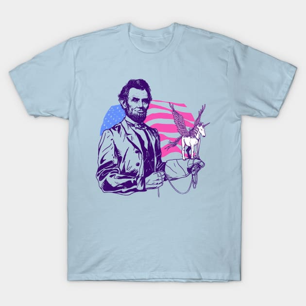 Pegacorn Lincoln T-Shirt by Hillary White Rabbit